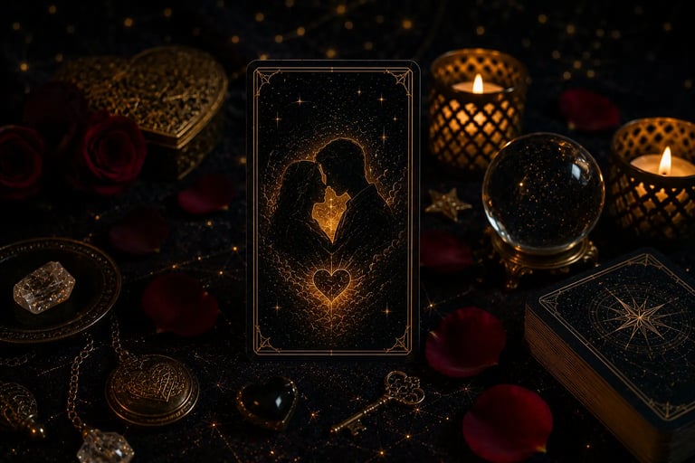 Consulta de Tarot via WhatsApp para orientação em relacionamentos amorososo
