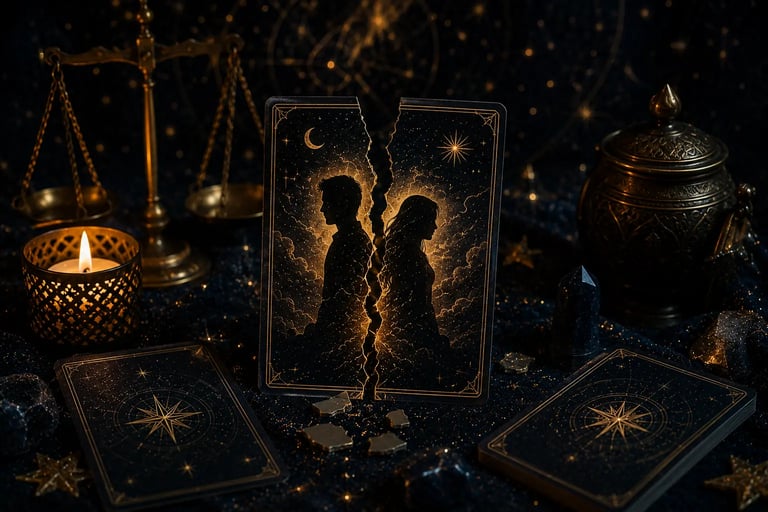 Consulta de Tarot via Whatsapp sobre separação amorosa e volta de ex