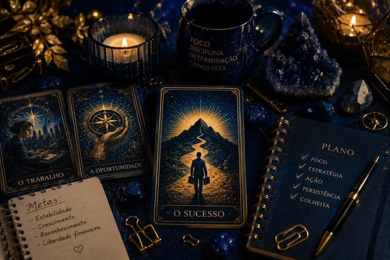 Consulta de Tarot via WhatsApp sobre trabalho e emprego