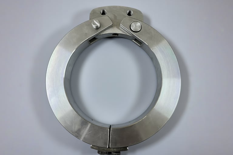 Split ring in two halves for rolling mill shaft assembly, drawing No. 8.042098.E