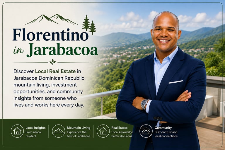Florentino in Jarabacoa sharing local real estate knowledge and mountain lifestyle in Jarabacoa DR