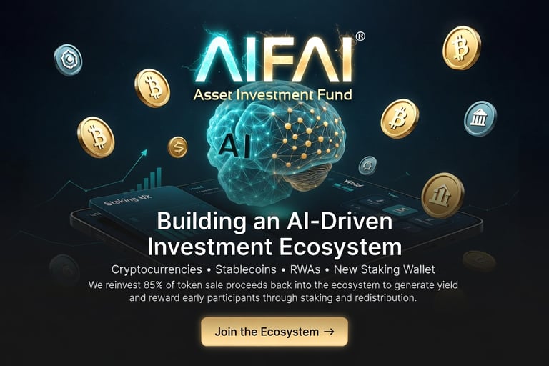 title="AIFAI - Building an AI-Powered Blockchain Investment Ecosystem with Cryptocurrencies, Stablec