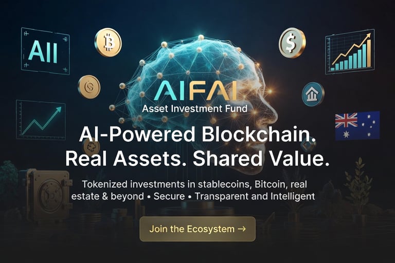 alt="AIFAI Asset Investment Fund - AI-Driven Investment Ecosystem combining cryptocurrencies, stable