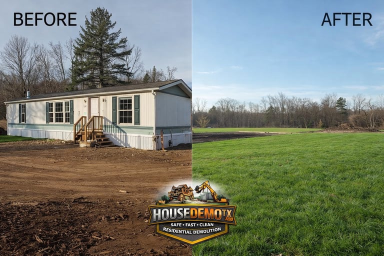 Mobile Home Demolition Houston TX