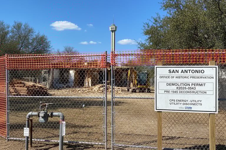 San Antonio 2026 residential demolition, mandatory 6ft security fencing, CPS Energy disconnnect
