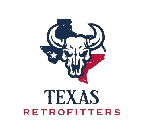 Texas retrofitters logo, mobile home retrofit company in San Antonio, austin, canyon lake, seguin