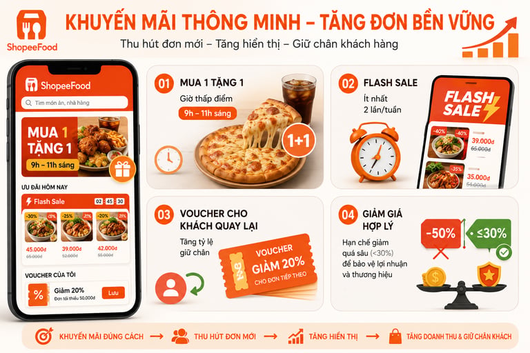 Cách Tăng Đơn Trên Shopeefood