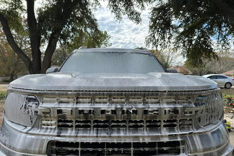 Ford Branco foamed down getting a bath! (Maintenance Subscriptions)