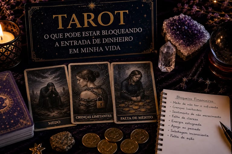 tarot online o que pode estar bloqueando entrada de dinheiro na sua vida