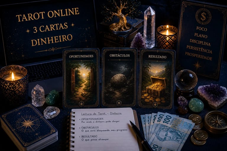 Tarot 3 cartas dinheiro consulta online grátis