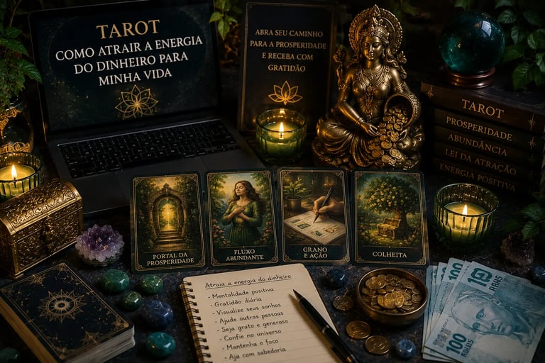 Tarot como atrair a energia do dinheiro para minha vida: mentalidade de abundância