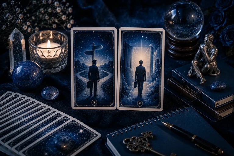 Tarot devo mudar de emprego: orientação estratégica para transição de carreira