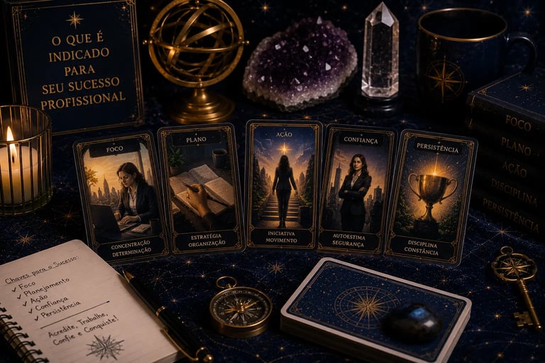 Tarot o que é indicado para meu sucesso profissional: guia estratégico de carreira