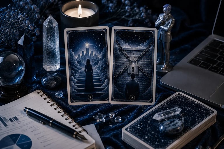 Tarot o que está impedindo meu crescimento profissional: reflexão sobre bloqueios na carreira