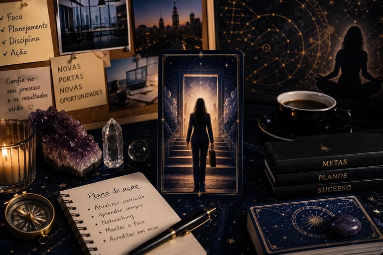 Tarot o que fazer para conseguir o emprego que desejo: estratégia de carreira e sucesso