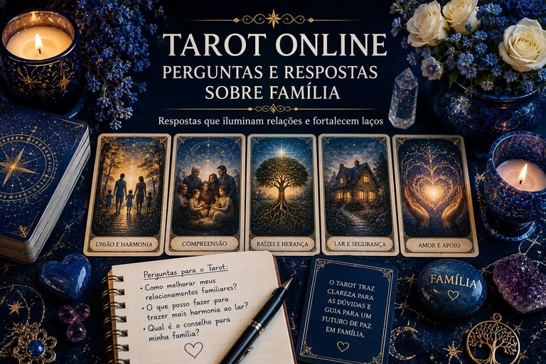 Tarot online perguntas e respostas sobre família