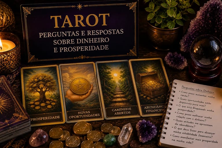 Tarot perguntas e respostas sobre dinheiro e prosperidade consulta online