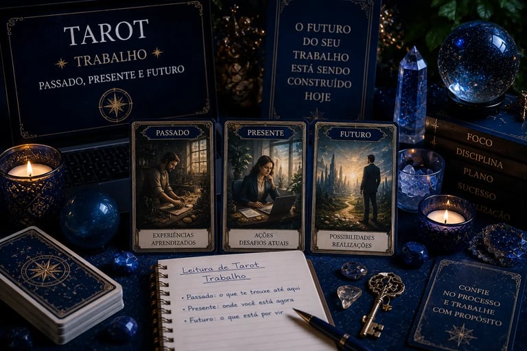Consulta tarot online trabalho tiragem passado presente e futuro
