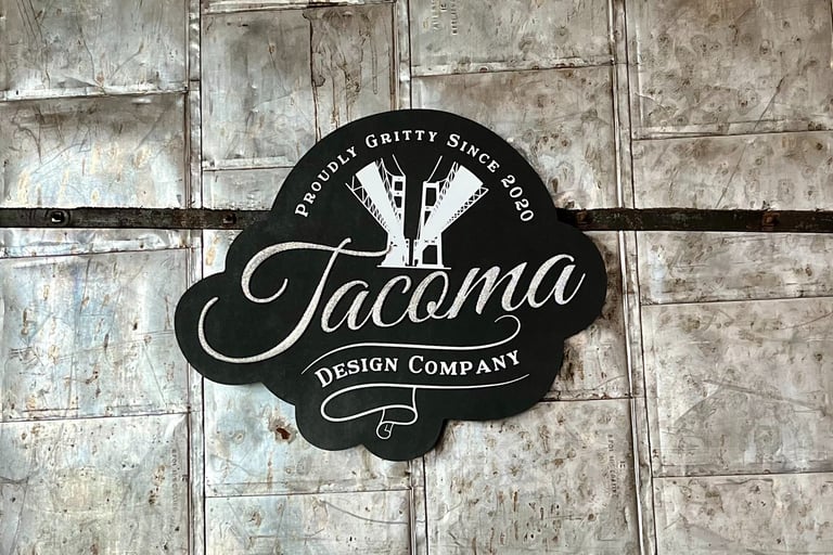 Tacoma Design Co. Logo sign