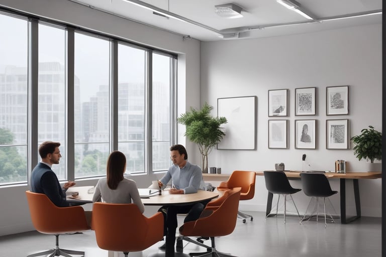 Bright living room with modern inventory