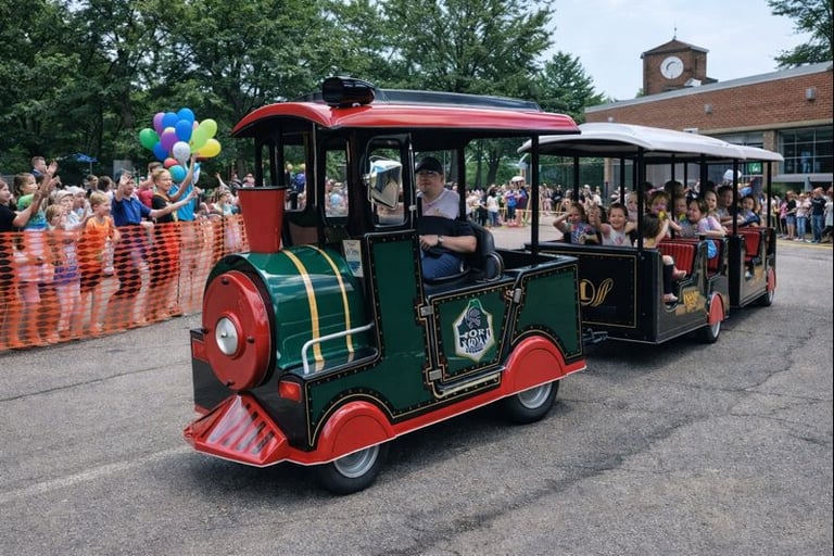 choo choo at parade
