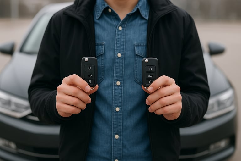 Spare car remotes and keys