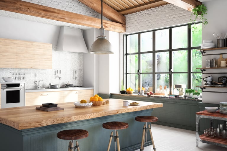 Quiet Moment in a French Mediterranean Kitchen