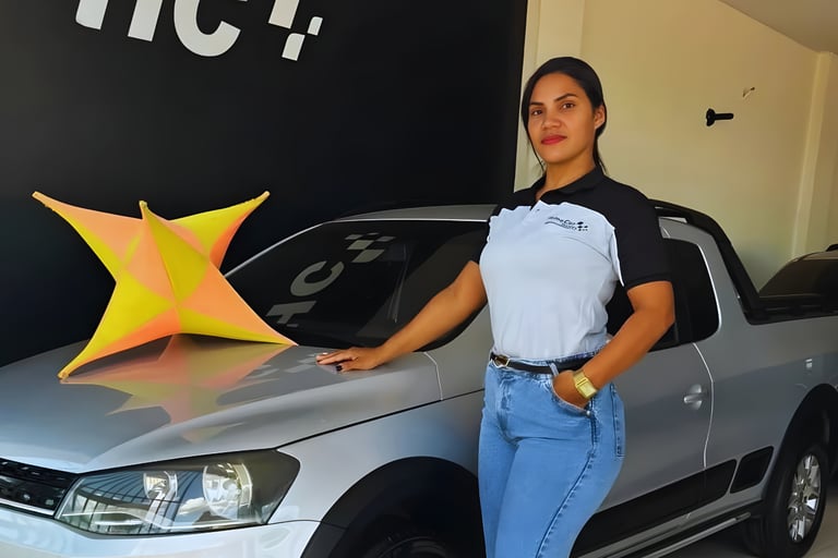 alt="Nazaré Lisboa, consultora automotiva especializada em carros seminovos e zero km"