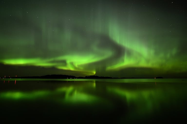 AUrores boréales - îles Lofoten