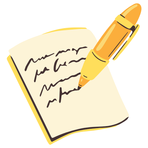 a pen and a pen on a notebook with a pen and a pen