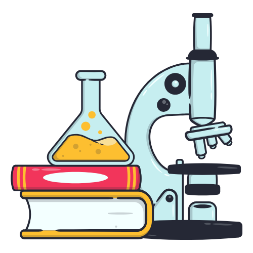 a microscope and a microscope with books and a microscope