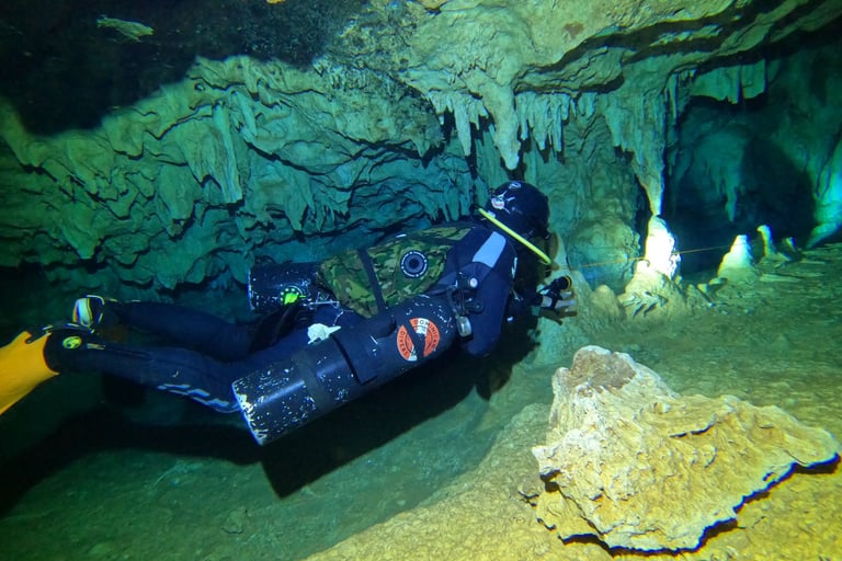 buceo en cueva Padre Nuestro en Bayahibe