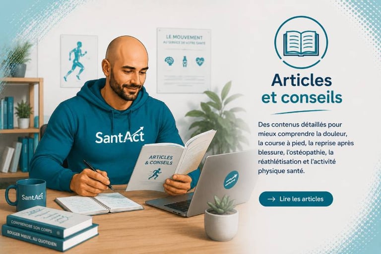 Julien LACHAUME de SantAct écrit des articles pour sa page ressource