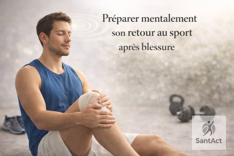 un homme pratique l'autohypnose pour préparer son retour au sport après blessure