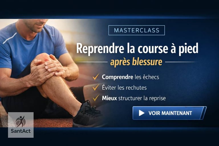 un homme blessé souhaite comprendre comment reprendre sans se blesser à nouveau