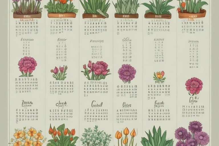 Spring Planting Calendar