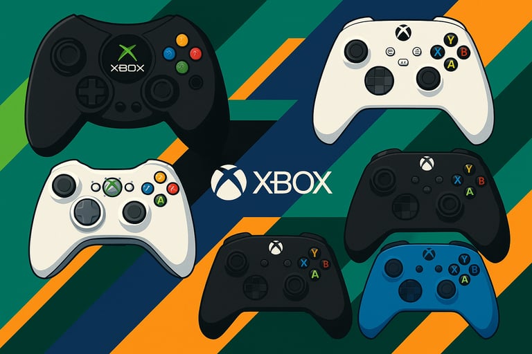Evolução dos Controles Xbox