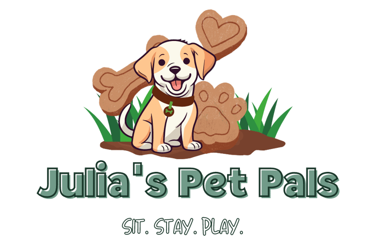 Red Color on Dog in Front of Dog Treats Julia's Pet Pals