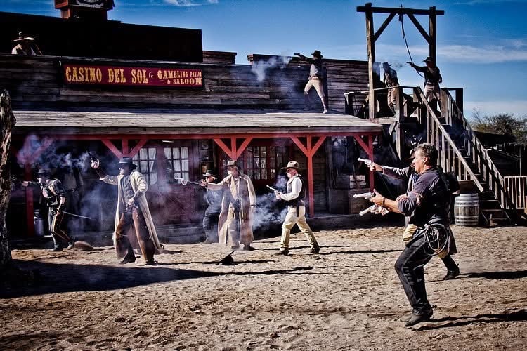Wild West gun fights