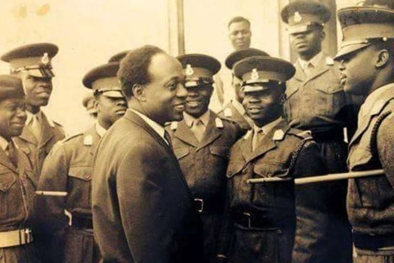 President Kwame Nkrumah before he was overthrown.