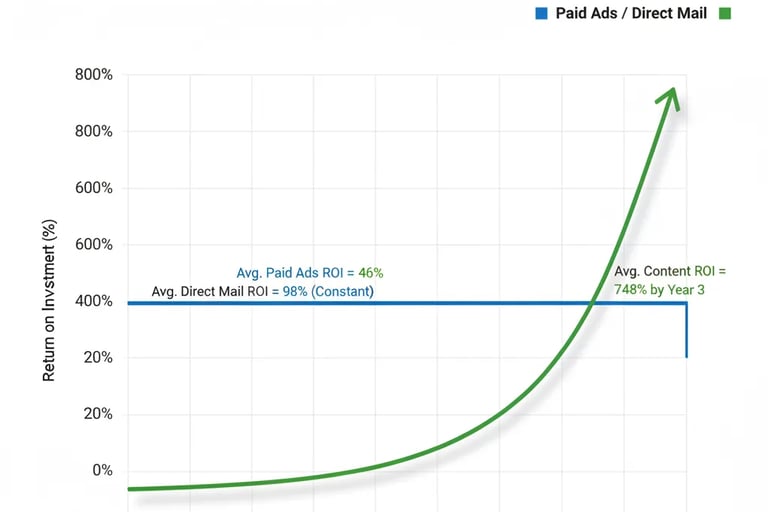 Content ROI vs paid ads