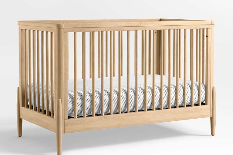 wooden baby crib