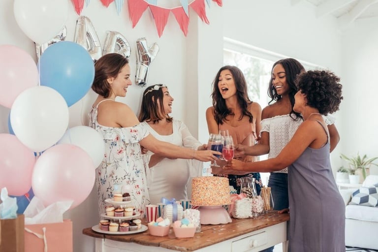 modern baby shower