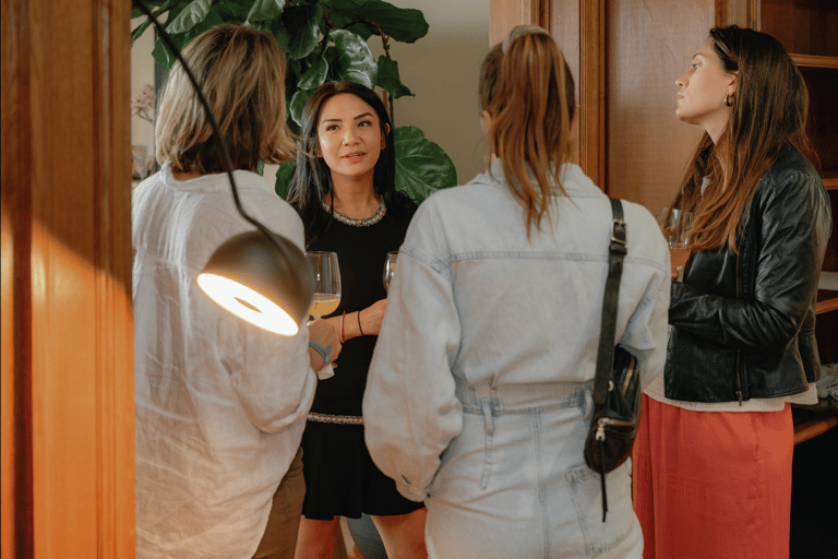 Fertie members connecting at an in-person egg freezing support event.