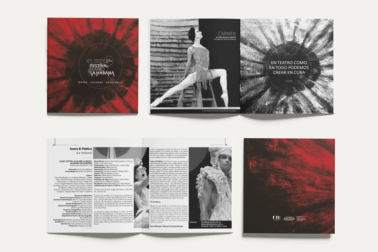 Diseño editorial. Catálogo Campaña del 17 Festival de Teatro de La Habana.