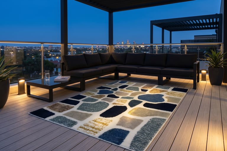 Hand Tufted Rug Manufacturer - Premium hand-tufted terrazzo style organic stone area rug for Import