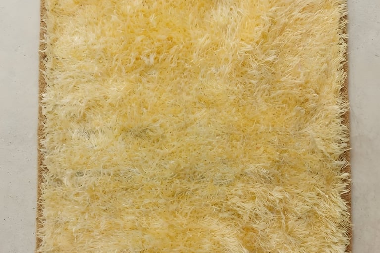 WINE & CREAM Shreempex Rugs , Modern shaggy hand-tufted rug with cream field and deep wine burgundy