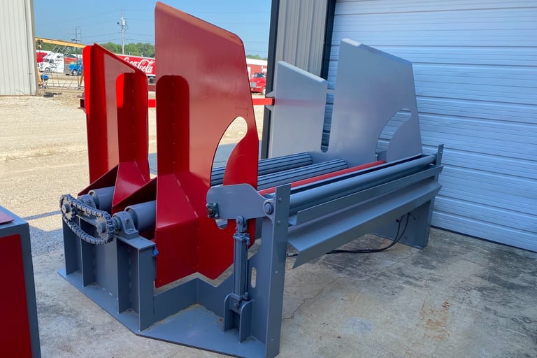 Rebuilt Wire Mesh Cage Roller Payoff