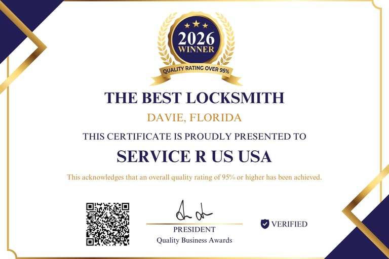Best Locksmith Award