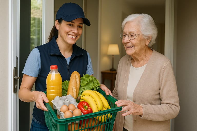 Aide aux courses par services confort net